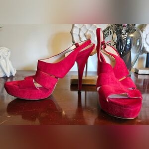 Womens Red Prada Heels